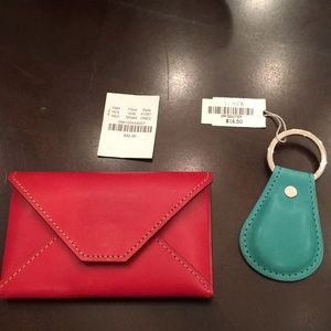 J.CREW keyfob and card case